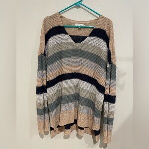 Knox Rose Multicolor V-Neck Sweater